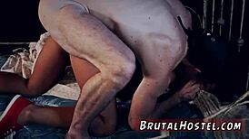 I pierced my nipples for the first time, poor little latina teen Gina in bondange.