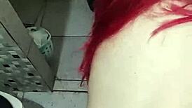 Pegando Branquinha No Banheiro with a Cute Sailor Girl