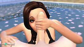 Jade rosa in sims 4 passionpool cumshot scene.