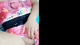 pounding the milf's big tits until she moans and cums