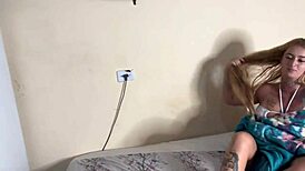 anal invasion with the blonde from sao paulo in lingerie