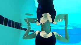 liz ashley enjoys getting naked at the pool and spa for relaxation