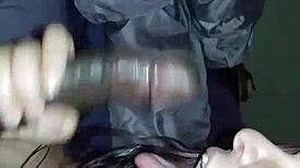 BBW Babe Deep Throats Wet Big Black Cock with Intense Suction