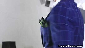 Gays in Suits Rimming and Anal Fucking on the Sofa Hard! Unbelievable Raw Action!