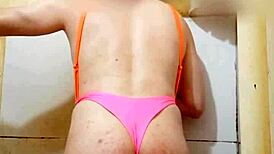 Carol Cross Shows Off In Thong