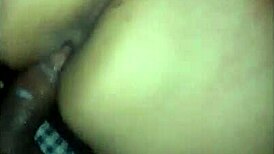 Squirting anal sex with big-assed wife