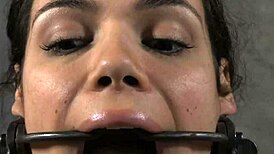 Can you handle this bounded hottie’s painful feet worship session?