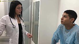 Sexy doctor fucks patient with huge cock in hospital 😈