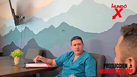 Surgeon Forces Brunette to Deepthroat and Fuck Hard on Mundoxxx.com