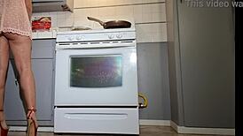 Ordered Prostitute Cooks Breakfast, Plays With Holes, And Sucks Monster Cock Boldly