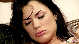 WOW! Anorexic college girl PICKED UP and convinced to FUCK by older guy. What a wild reality!