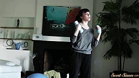 Beautiful Stepsister Prepares For An Intimate Evening