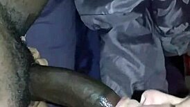 BBW Babe Deep Throats Wet Big Black Cock with Intense Suction