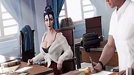 hey kaisa, think you can handle being punished by 3 huge dicks in public?