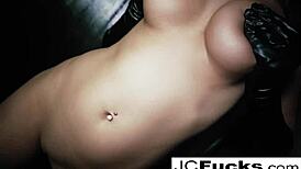 Horny Jayden TEASES and PLEASES herself with NUDE tits and ASS!