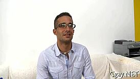 Lubricous blowjob for homosexual chap