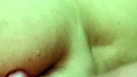 This delicious horny bbw masturbates her ass in hardcore homemade sex