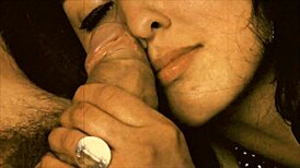 vintage interracial threesome features black and white pussies