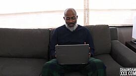 Amateur Pornstar Interrupts Zoom Meeting With Teasing Ball Licking And Sucking