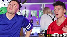 Hot blonde freeused by football fans