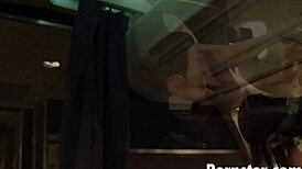 Sexy Flight Attendent Gemma Massey Shows Off Her Big Boobs