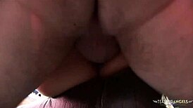 lucky guys talked three babes into fucking with them