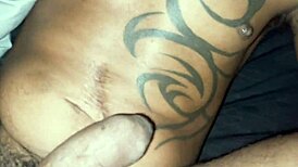 Gay guy rides cock rough after party!