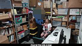 School Teen Caught Redhanded and Fucked Hard in LP Office Doggystyle.