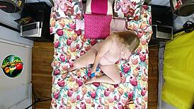 desiree deluca's tits and melons stretching in overhead view