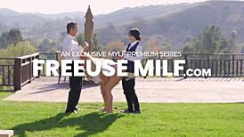 i’m so wild for these sweaty muscular workers, taking both huge cocks in my skirt!