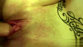 Petite European Brunette Plays with Small Tits