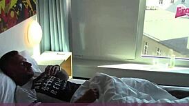 German maid seduces hotel guest with her teen body and small tits 😏