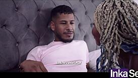 Dios Mío, Negra Milf with Huge Tits and Enormous Ass Bangs Gay Couple