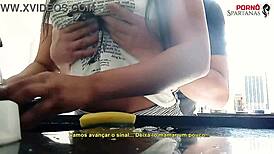 Juliacarioca Bangs Tan-Lined Latina Maid in Dirty Talk Session