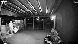 Bent Over Wet Pussy Creampie In Homemade Outdoor Sex.