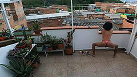 Posing Hot And Ready In Medellin, Colombia