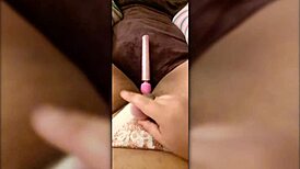 watch this trans girl masturbating with toys in her buzz time preview