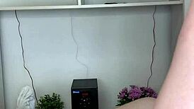 Hot Nurse Gives Hard Cock a Wild Waxing