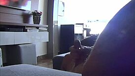 My Step Sister-In-Law Exclaims, 'Look At My Footprint On Your Cock!' While Giving Handjob