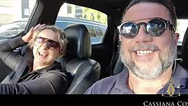Cassi and husband meet a friend for seaside fun