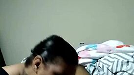 Retro BBW babe dominates in classic blue film scene