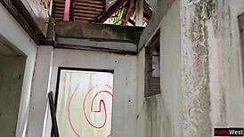 Stepsister Fucked Hard in Abandoned House
