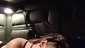 Kitty performs a blowjob while wearing a buttplug