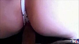 wow this french slut in thong gets licked fucked in doggystyle and sucks