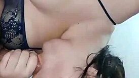 She knows how to settle debts with big tits!