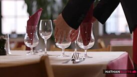 blanche bradburry, horny restauranteur, takes it hard in her ass during a wild 4k session