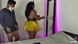 Creampie Sister-In-Law's Huge Tits Before Halloween Party