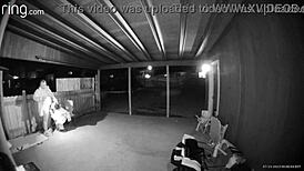 Bent Over Wet Pussy Creampie In Homemade Outdoor Sex.