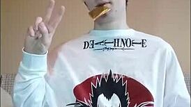 Boy Swallows Cum from a Used Condom in Homemade Fetish Scene