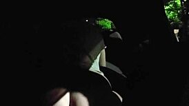 Couple Wife Blows Big Black Cock Outdoor Publicly